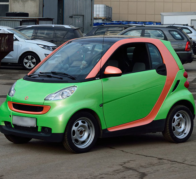 Smart Fortwo красный